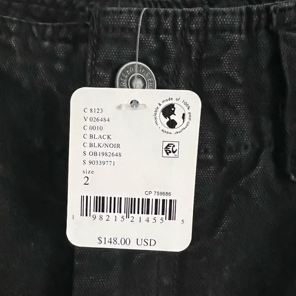 🌻🆕FREE PEOPLE We The Free Supersonic Slim Pants-BLACK COLOR-SIZE 2 & 4 - Picture 14 of 15